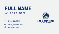 Angry Bull Emblem Business Card