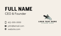Chainsaw Tree Forest Business Card