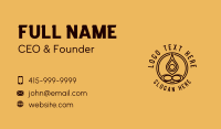 Organic Yoga Meditation Business Card