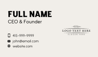 Fashion Leaf Boutique Wordmark Business Card