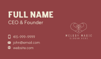 Heart Diamond Jewelry Business Card