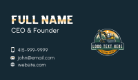 Backhoe Business Card example 1