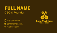 Golden Double Key Business Card Design