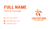 Soccer Ball Fire Business Card