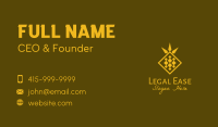 Golden Diamond Pineapple Business Card