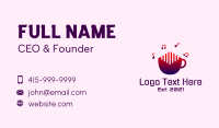 Music Note Cup Business Card