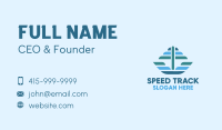 Ocean Sailing Anchor Boat Business Card