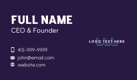 Blue Technology Business Business Card