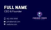 Skull Headphones Gaming Business Card