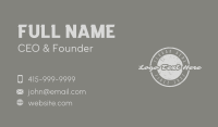 Rustic Circle Business Business Card