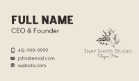 Black Woman Nature Business Card