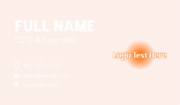 Blush Business Card example 1