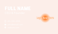 Beauty Blush Glow Business Card