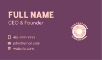 Sweet Doughnut Shop Business Card
