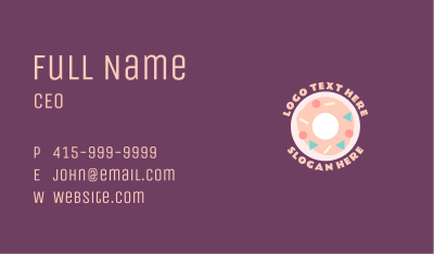 Sweet Doughnut Shop Business Card