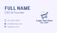 Angel Baby Pram  Business Card