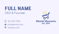 Angel Baby Pram  Business Card