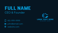 Tech Brand Studio Letter C Business Card