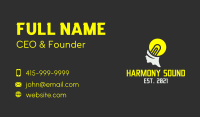 Light Bulb Head Business Card