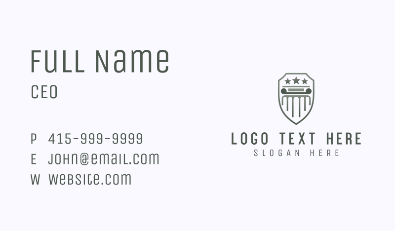 Institution Business Card example 2