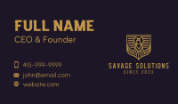 Military Eagle Security Business Card Image Preview