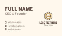 Hexagon Bakery Sign Business Card