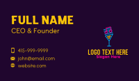 Neon Music Bar Business Card