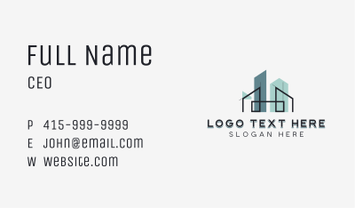 Structure Architecture Building Business Card Image Preview