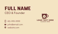 Castle Coffee Cup Lettermark Business Card