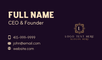 Elegant Frame Ornament Business Card