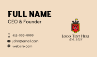 Medieval Castle Sword  Business Card Design