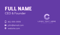 Curved Business Card example 3