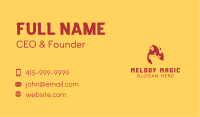 Pig Flame Barbecue Business Card