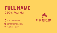 Pig Flame Barbecue Business Card