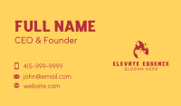 Pig Flame Barbecue Business Card