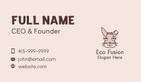 Girl Bunny Face  Business Card
