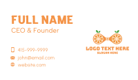 Zoom Orange Business Card Design