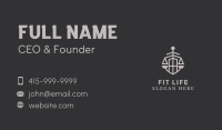 Gray Shield Legal Scale Business Card