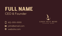 Writer Feather Quill Business Card Design
