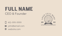 Wooden Barrel Winery Business Card
