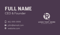 Business Brand Letter R Business Card Design