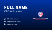 Patriotic Eagle Defense Business Card Design