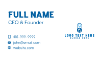 Blue Hand Volunteer Business Card