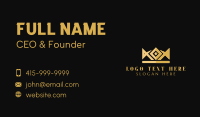 Golden Diamond Crown Business Card