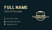  Vintage Boutique Wordmark Business Card Image Preview