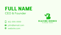 Sprout Gardening Letter B Business Card Image Preview