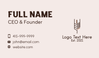 Organic Wheat Straw  Business Card Design