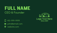 Green Automobile Car  Business Card Design