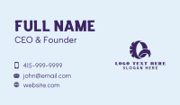 Eagle Aviation Letter Q Business Card