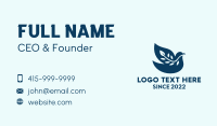 Farm Leaf Christian Dove  Business Card Design